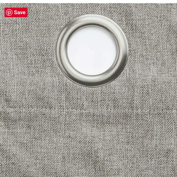 Plow & Hearth Stone Madison Double Layer Blackout Back Tab Pair of Curtains - Picture 5 of 5